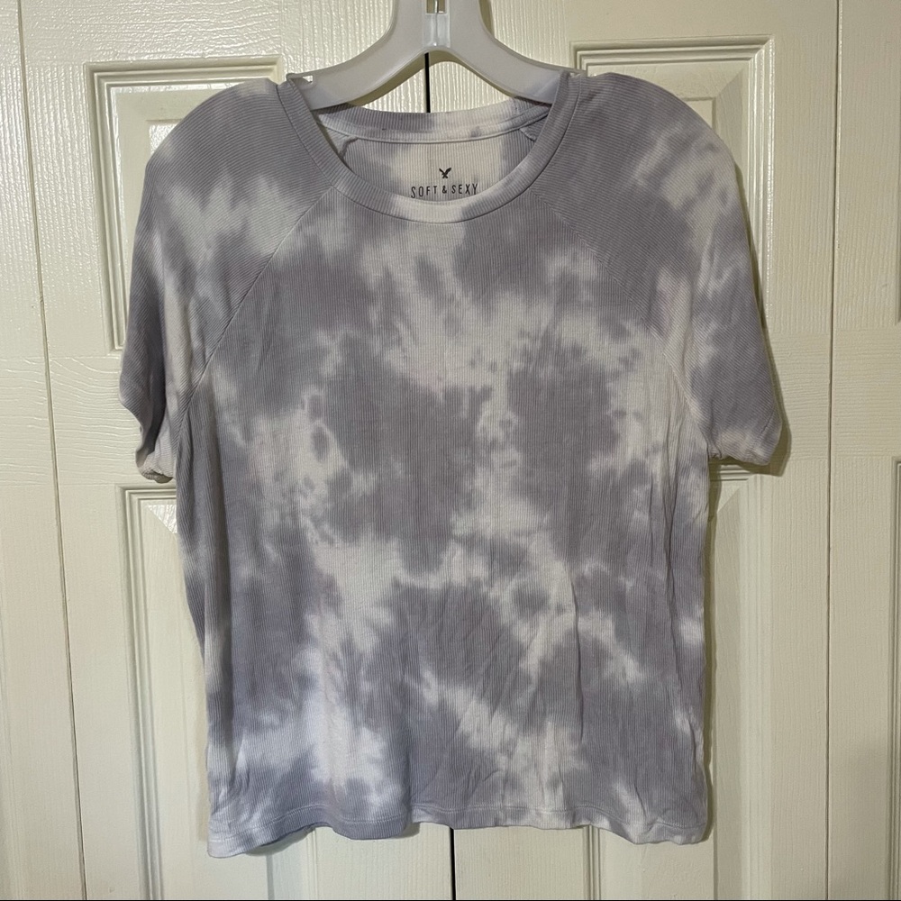 Tie dye crop top American Eagle